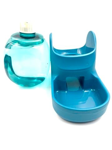 Hazneli Akıllı Kedi Köpek Su Kabı - Otomatik Damacana (Mavi) (3800ml)