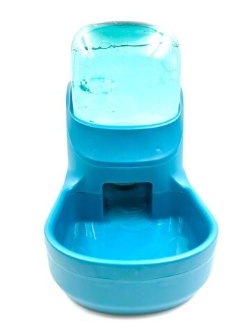Hazneli Akıllı Kedi Köpek Su Kabı - Otomatik Damacana (Mavi) (3800ml)
