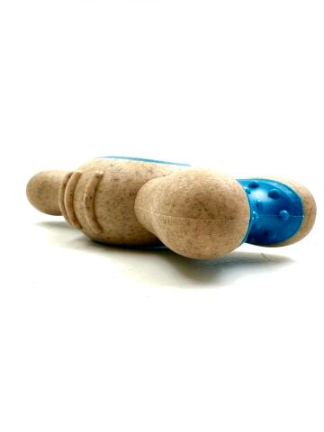 Köpek Isırma Kemiği Oyuncağı - Sığır Eti Aromalı Dayanıklı Diş Kaşıyıcı (Mavi) (XL-14 cm)