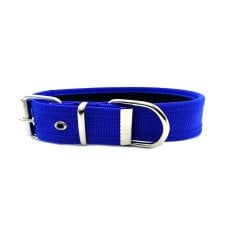 Lacivert Büyük Orta Küçük Irk Yumuşak Dokulu Köpek Tasması