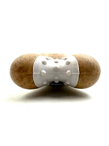 Köpek Isırma Kemiği Oyuncağı - Sığır Eti Aromalı Diş Kaşıyıcı (Beyaz) (XL - 14 cm)