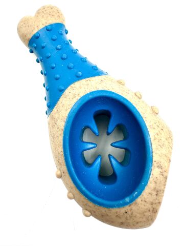 Tavuk Butu Köpek Oyuncağı - Sığır Eti Aromalı (Mavi) (XL - 14 cm)