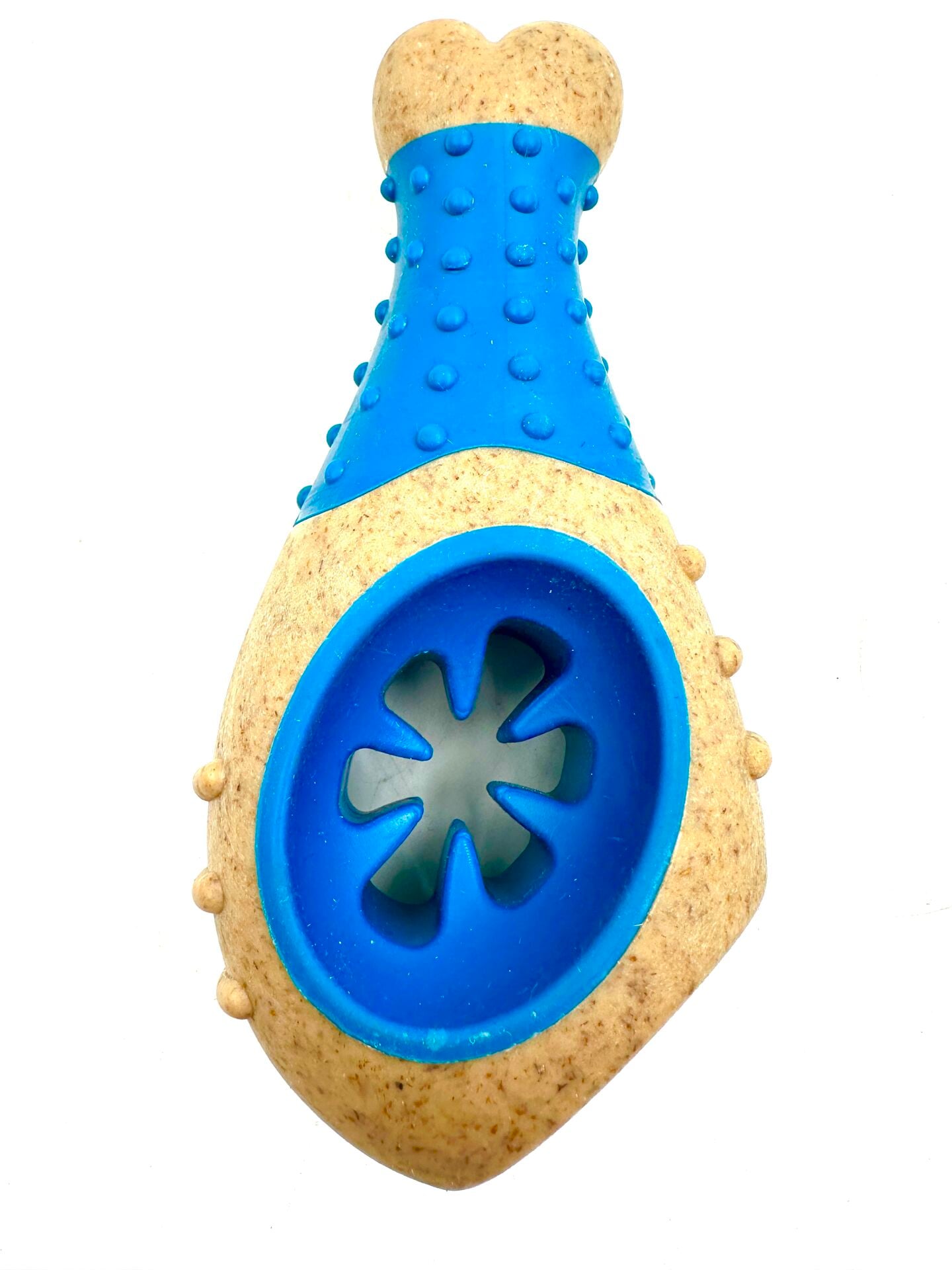 Tavuk Butu Köpek Oyuncağı - Sığır Eti Aromalı (Mavi) (XL - 14 cm)