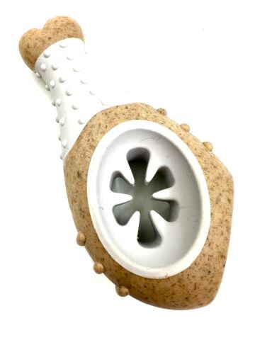 Tavuk Butu Köpek Oyuncağı - Sığır Eti Aromalı (Beyaz) (XL - 14 cm)