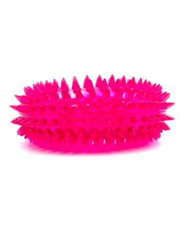 Köpek Diş Kaşıyıcı Oyuncak - Sesli Tırtıklı Halka (Mor) (M - 10 cm)
