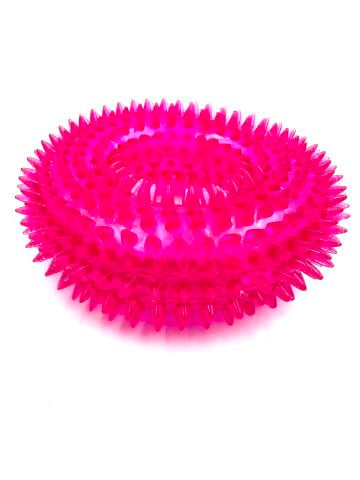 Köpek Diş Kaşıma Oyuncağı - Sesli Tırtıklı Halka (Mor) (L - 12 cm)
