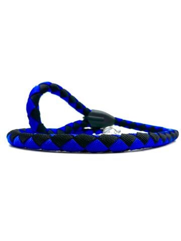 Yaylı Köpek Gezdirme Tasması - Dayanıklı Halat (Lacivert-Siyah) (120cm)