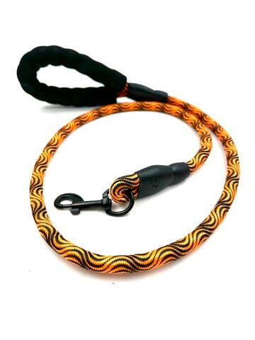 Köpek Gezdirme Tasması - Yumuşak Tutma Kulplu (Turuncu) (120cm)