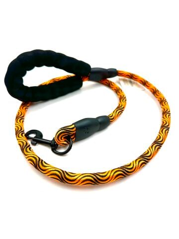 Köpek Gezdirme Tasması - Yumuşak Tutma Kulplu (Turuncu) (120cm)
