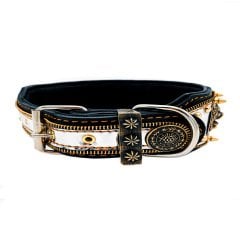 Özel Tasarım Yansımalı Reflektörlü Deri Köpek Tasması