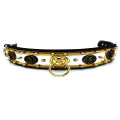 Özel Tasarım Yansımalı Reflektörlü Deri Köpek Tasması