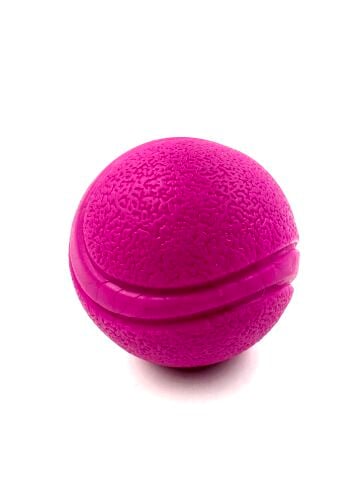Kauçuk Köpek Oyun Topu - Zıplayan Top 5cm (Pembe) (S)
