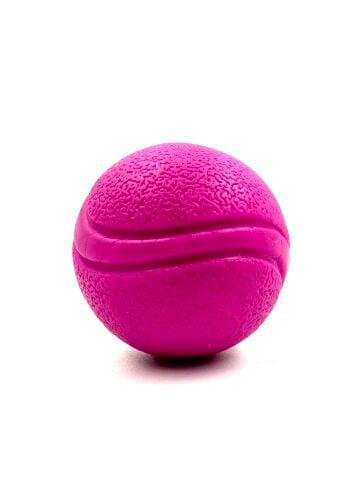 Kauçuk Köpek Oyun Topu - Zıplayan Top 5cm (Pembe) (S)
