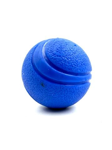 Kauçuk Köpek Oyun Topu - Zıplayan Top - 5cm (Mavi) (S)