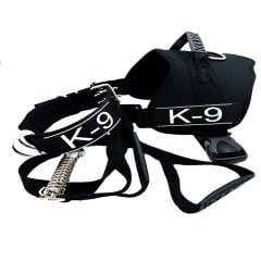 Siyah K9 Köpek Tasması Seti