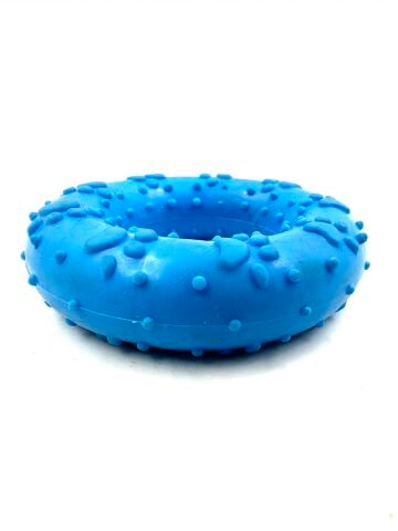 Yavru ve Küçük Irk Köpek Diş Kaşıma Oyuncağı - Tartar Önleyici 7cm (Mavi)