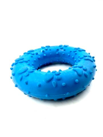 Yavru ve Küçük Irk Köpek Diş Kaşıma Oyuncağı - Tartar Önleyici 7cm (Mavi)