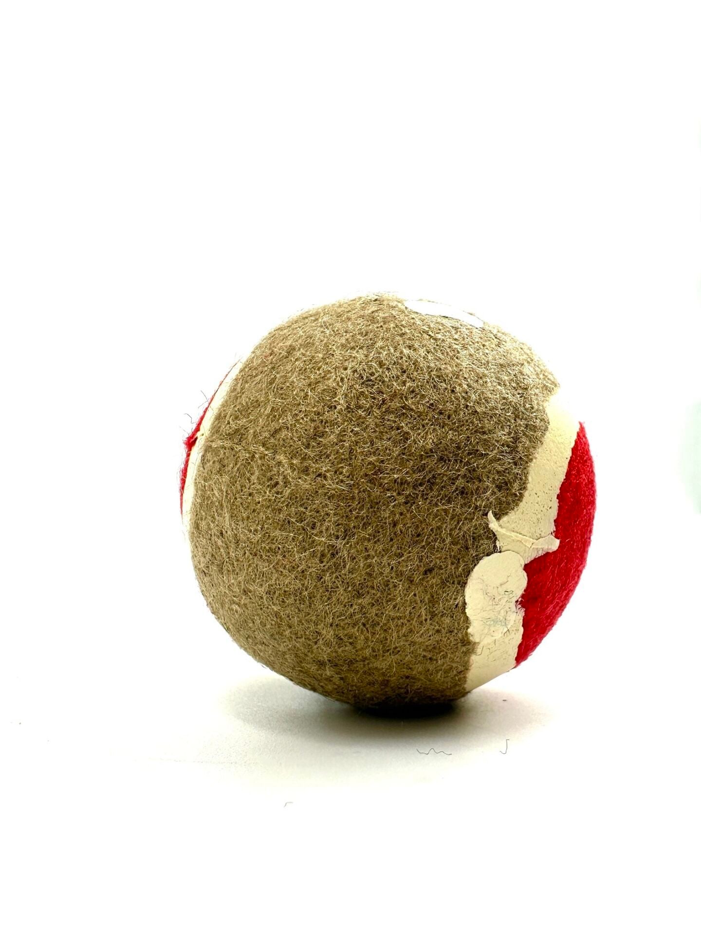 Tenis Köpek Oyun Topu - Pati Baskılı At Getir Topu 7cm (Kırmızı)