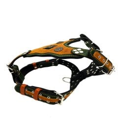 Özel Tasarım Spartalı Kasklı Köpek Göğüs Tasması