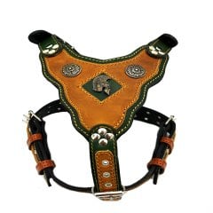 Özel Tasarım Spartalı Kasklı Köpek Göğüs Tasması