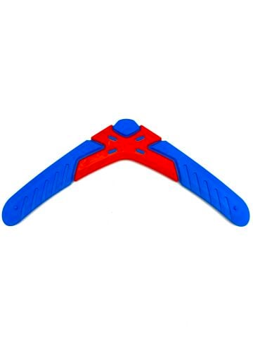 Bumerang Frizbi Köpek Oyuncağı - 27cm (Mavi-Kırmızı)