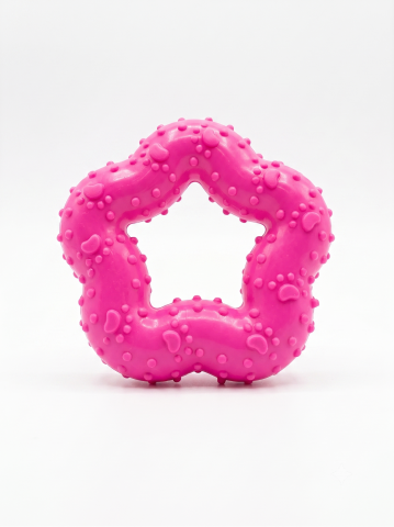 Yavru Köpek Diş Kaşıma Tartar Temizleme Oyuncağı 7x2 cm - Pembe