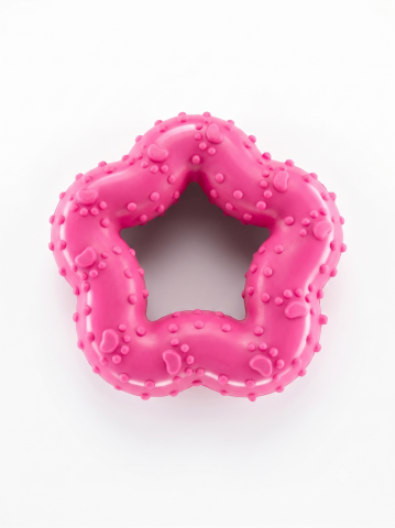 Yavru Köpek Diş Kaşıma Tartar Temizleme Oyuncağı 7x2 cm - Pembe