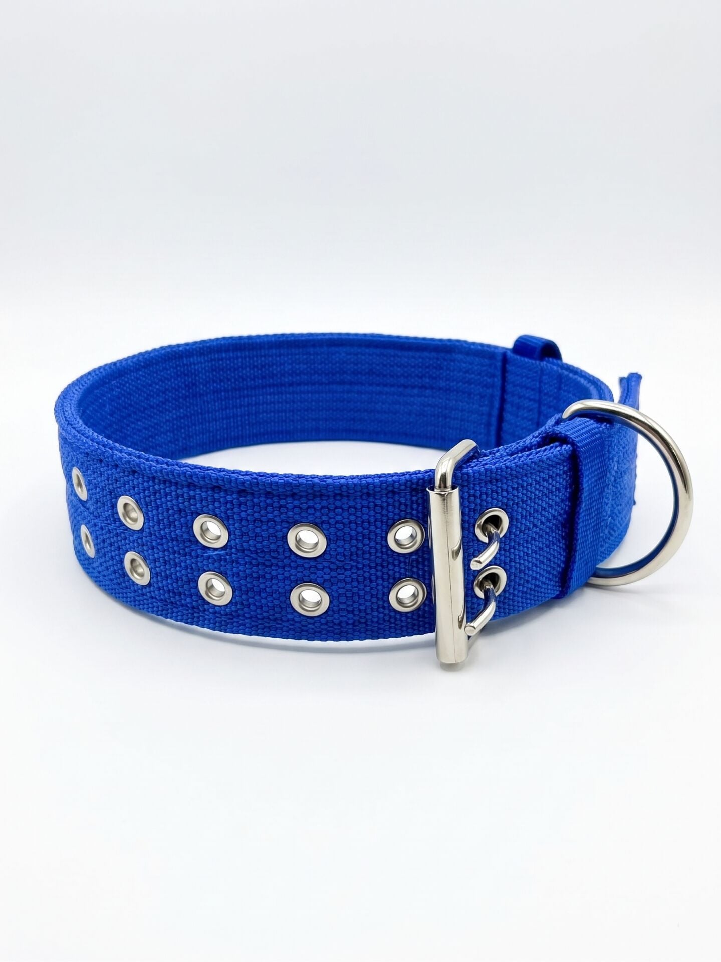Köpek Boyun Tasması | Güçlendirilmiş Çift Dilli (4cm / 5cm) Lacivert