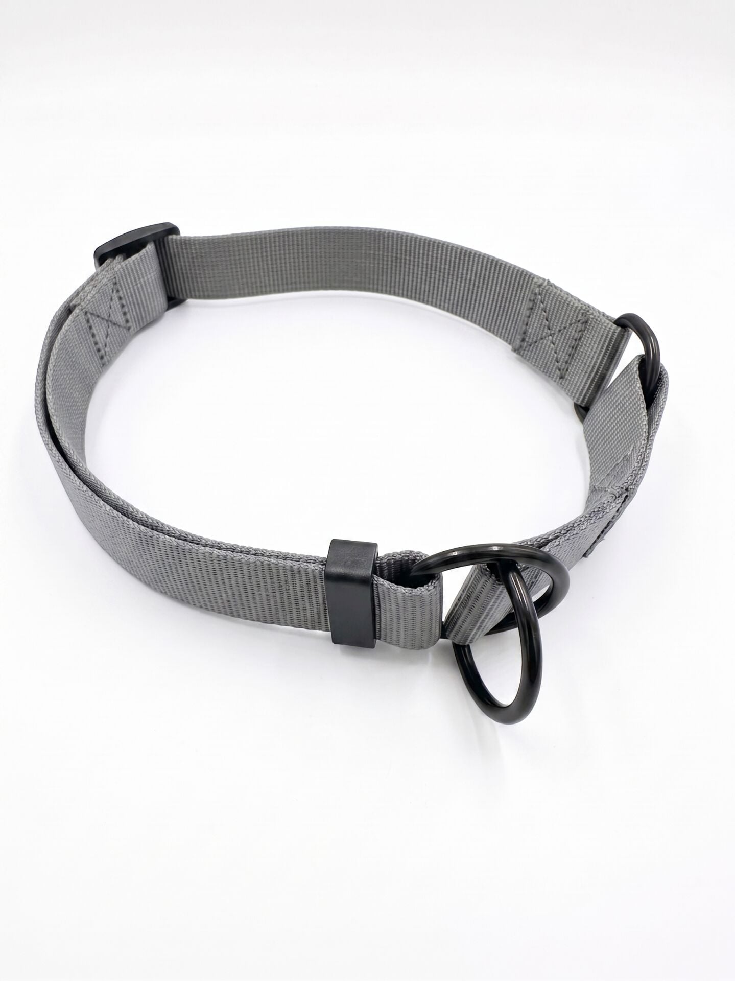 Köpek Eğitim Tasması - Stoperli Ayarlanabilir (Koyu Gri)