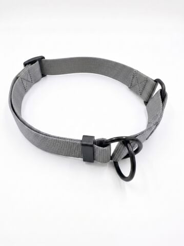 Köpek Eğitim Tasması - Stoperli Ayarlanabilir (Koyu Gri)