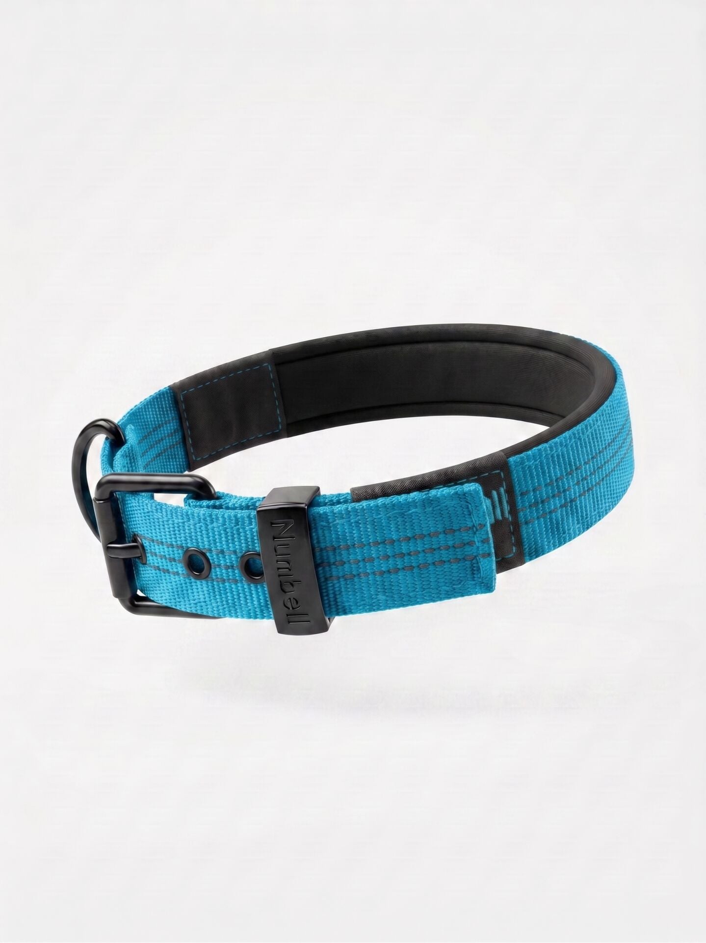Köpek Boyun Tasması - Reflektörlü Yumuşak Dokulu (Mavi) (XS-M)