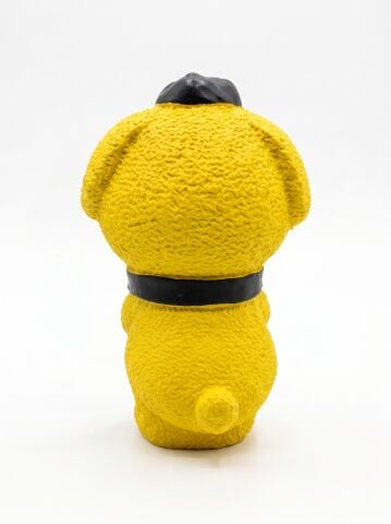 Sesli Köpek Diş Kaşıma Oyuncağı - Esnek Köpek Çiğneme Figürü (Sarı) (15 cm)