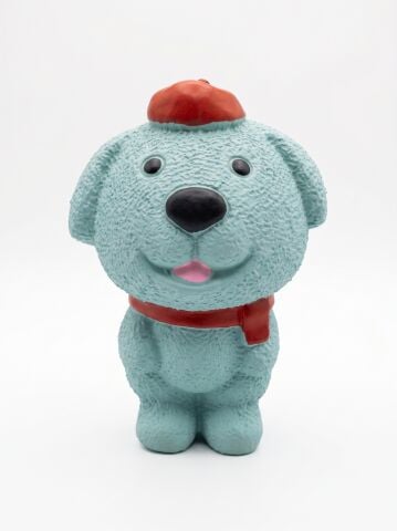 Sesli Köpek Isırma Oyuncağı - Esnek Köpek Diş Kaşıyıcı (Mavi) (15 cm)