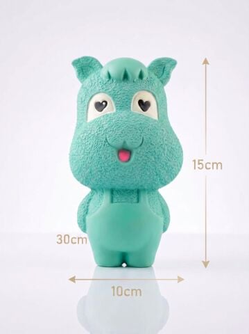 Sesli Köpek Isırma Oyuncağı - Sevimli Figür Diş Kaşıyıcı (Mavi) (15 cm)