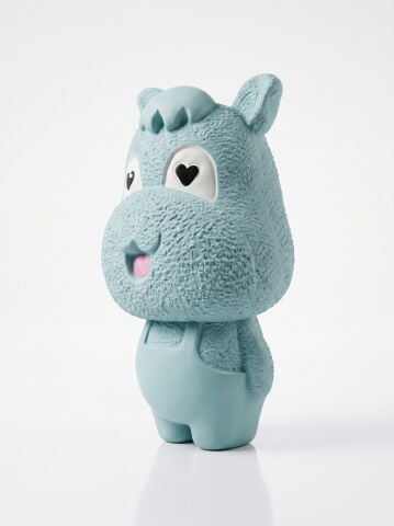 Sesli Köpek Isırma Oyuncağı - Sevimli Figür Diş Kaşıyıcı (Mavi) (15 cm)