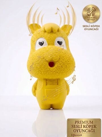 Sesli Köpek Çiğneme Oyuncağı - Sevimli Figür Diş Kaşıyıcı (15 cm)