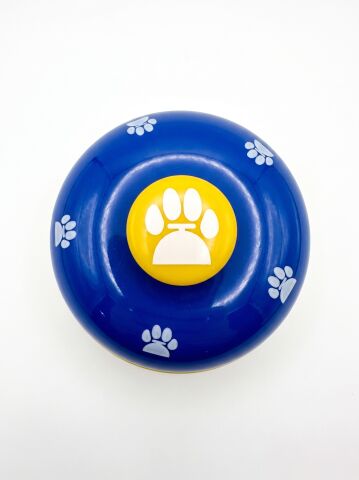 Kedi ve Köpek Eğitim Çanı - Evcil Hayvan Tuvalet ve Komut Eğitim Zili (Sarı-Mavi)