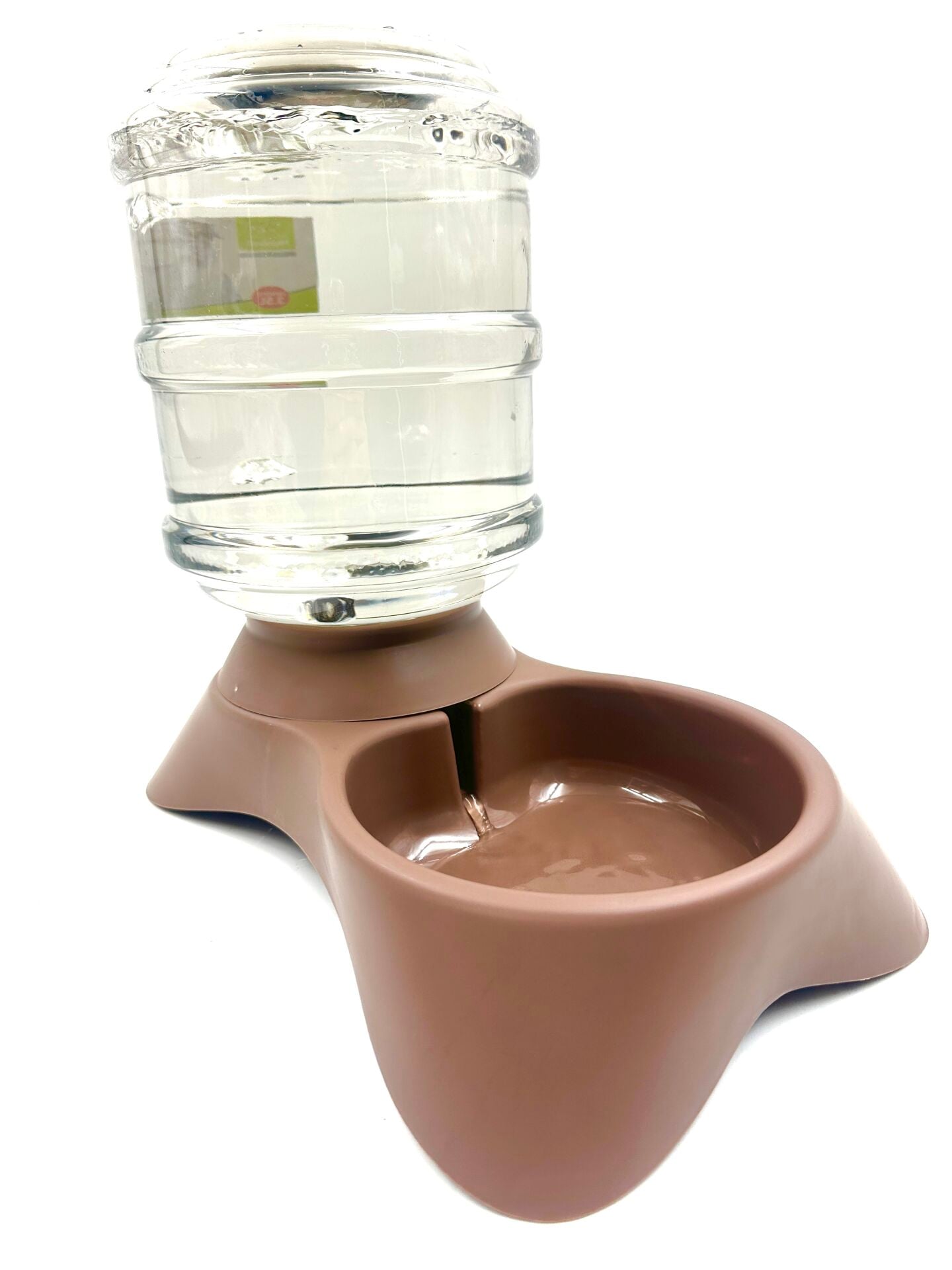 Otomatik Hazneli Kedi Köpek Su Kabı - Yerçekimli Su Sebili (Kahverengi) (3500 ml)