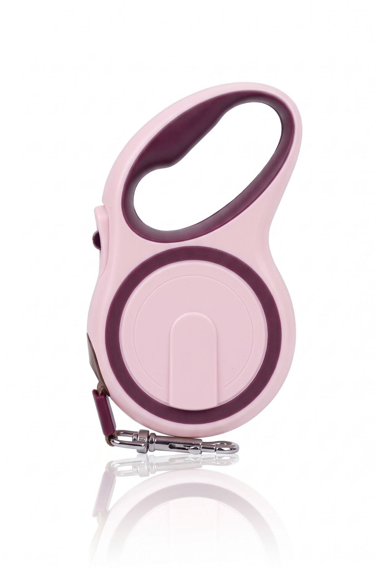 Otomatik Makaralı Köpek Gezdirme Tasması 5 Metre (20 kg) (Pembe)