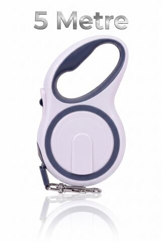 Otomatik Makaralı Köpek Gezdirme Tasması 5 Metre (20 kg) (Lacivert)