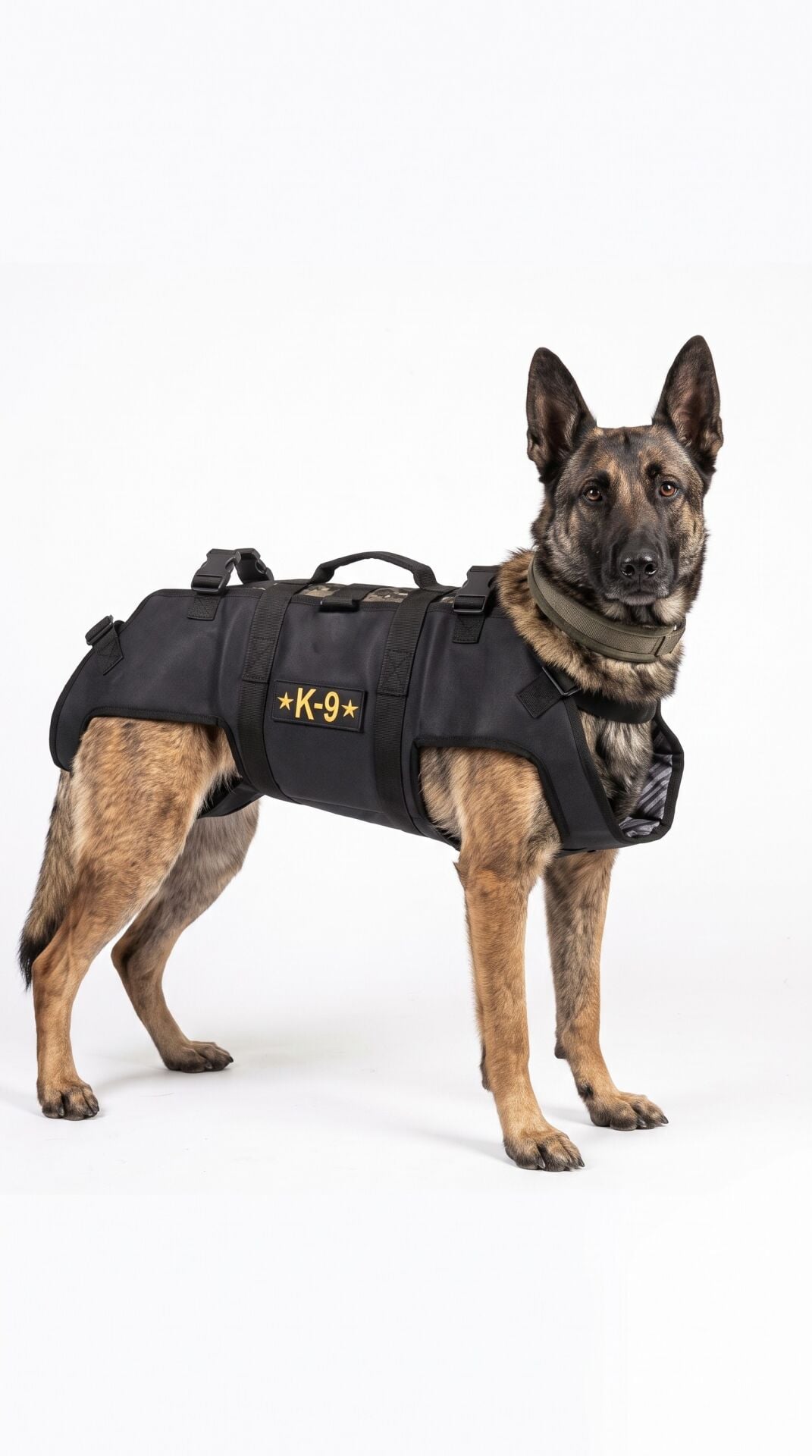 K9 Taktik Köpek Kurtarma ve Taşıma Yeleği - Askılı ve Destek Kulplu
