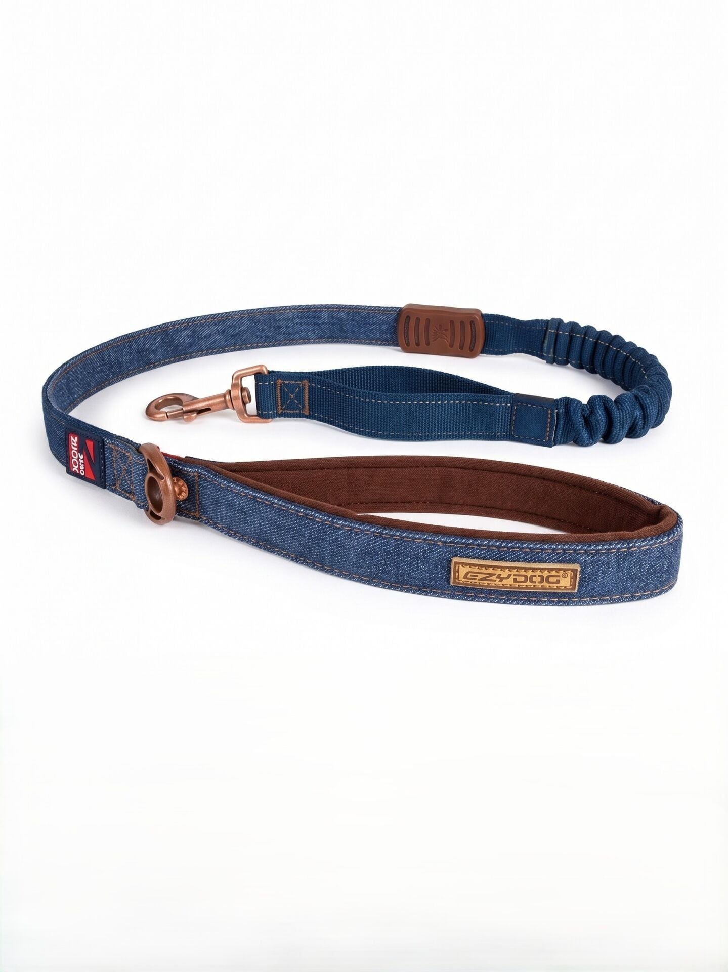 EzyDog Zero Shock Şok Emici Köpek Gezdirme Kayışı - Denim (Kot)