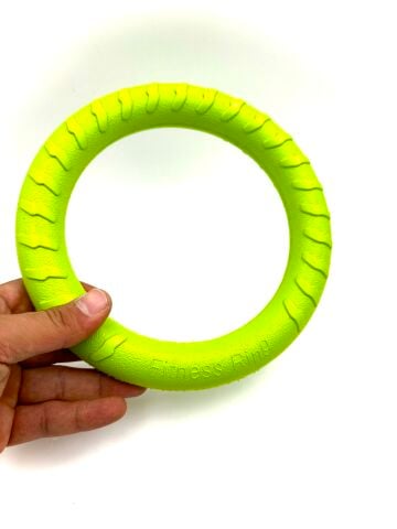 Suda Batmaz EVA Köpek Eğitim Halkası Oyuncağı - Fitness Ring (Yeşil) (30 cm)