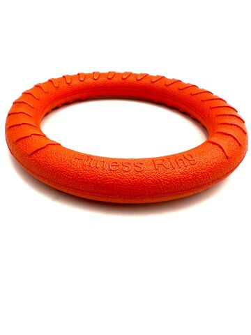 Suda Batmaz EVA Köpek Eğitim Halkası Oyuncağı - Fitness Ring (Turuncu) (30 cm)
