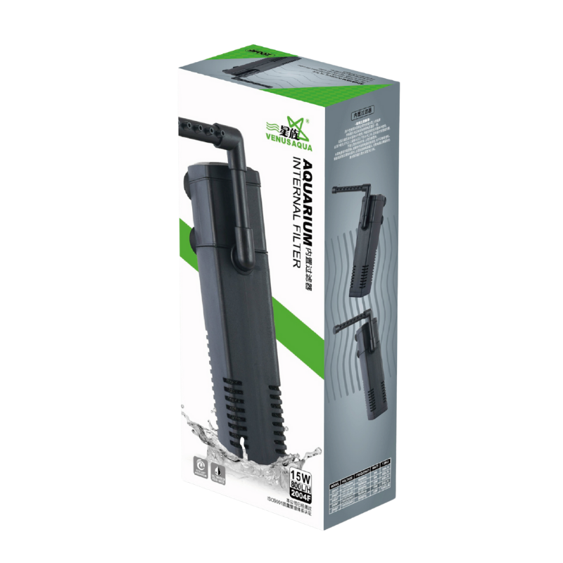 VenusAqua 2004F Şelale Aparatlı Akvaryum İç Filtre - 800 L/H 15W Motor