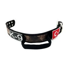 Çöl Kamuflaj Kulplu Taktik K9 Köpek Tasması