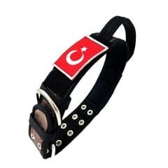 Çöl Kamuflaj Kulplu Taktik K9 Köpek Tasması