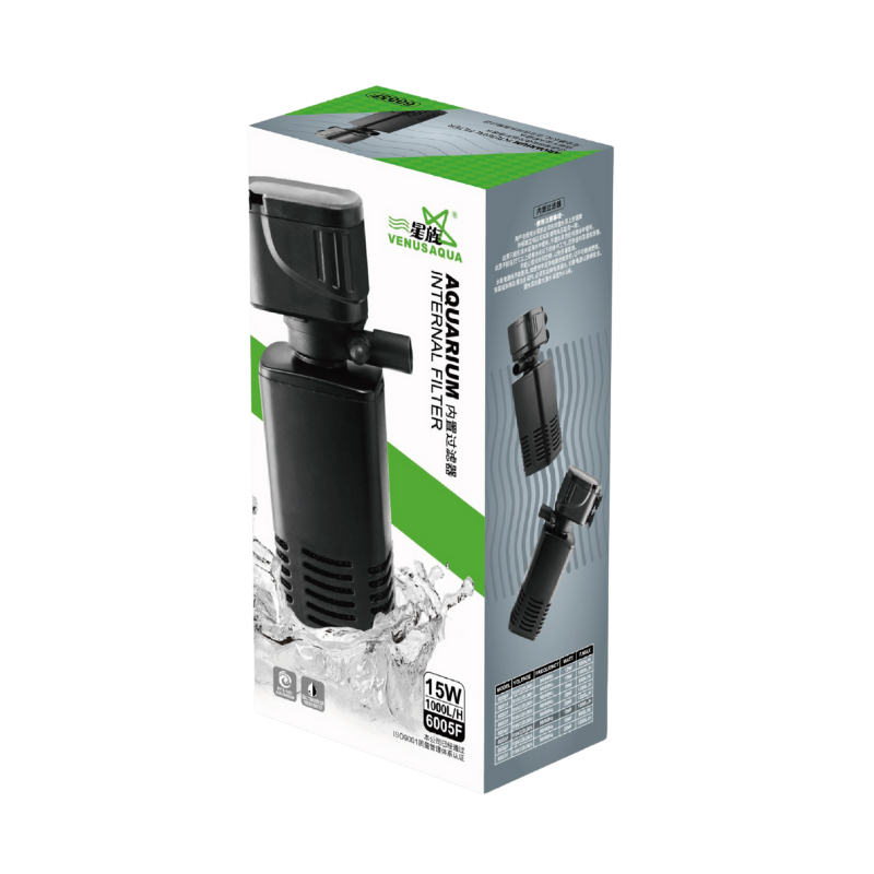 VenusAqua 6005F Akvaryum İç Filtre - 880 L/H Güçlü Su Temizleyici