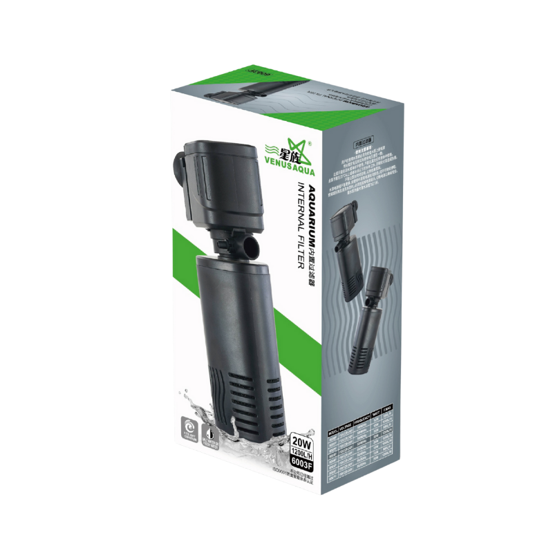VenusAqua 6003F Akvaryum İç Filtre - 1200 L/H 20W Güçlü Su Temizleyici
