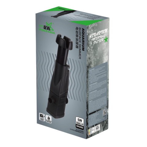 VenusAqua SK-680 Akvaryum Yüzey Emici Filtre (Surface Skimmer) - 5W